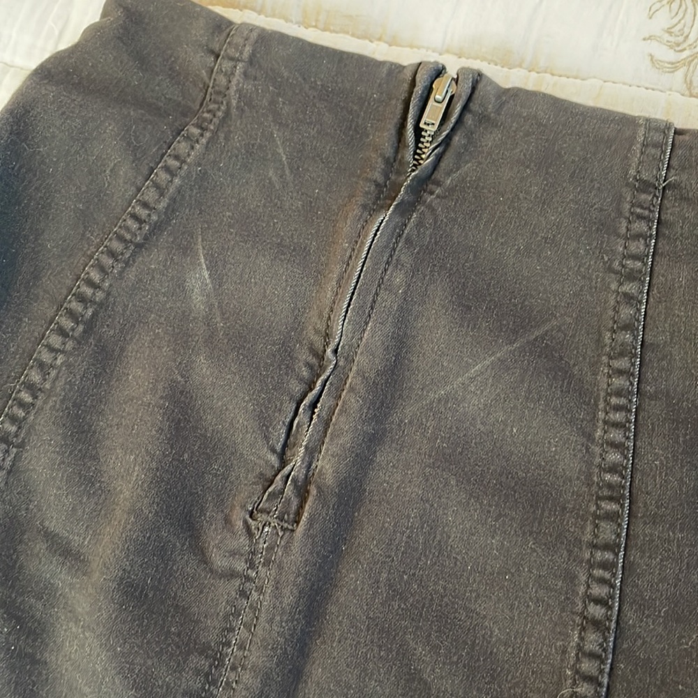 Free People Black Denim Skirt - Picture 3 of 4